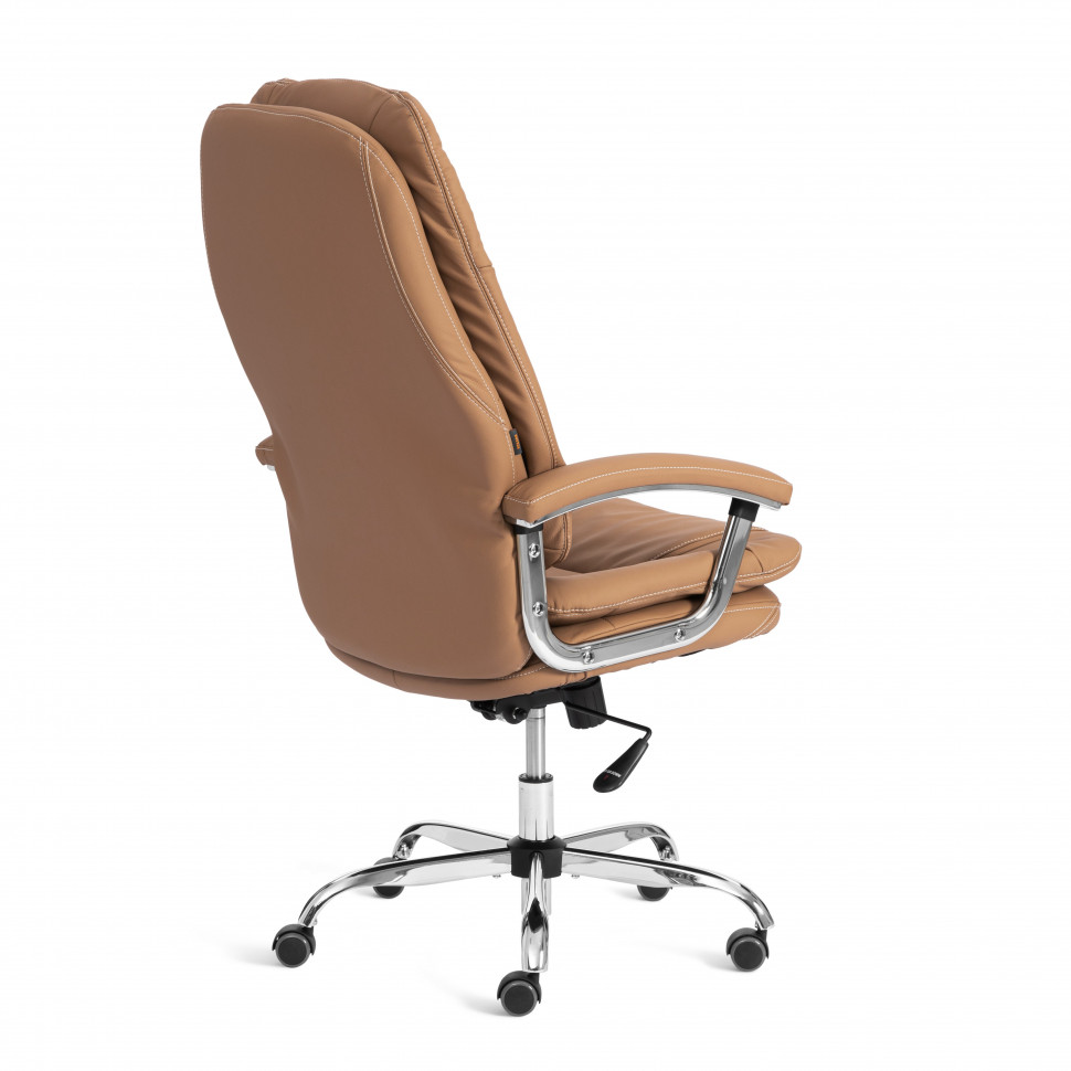 Кресло Софти Люкс/Softy Lux Экокожа LUX Classic 18-13, св.-коричневый