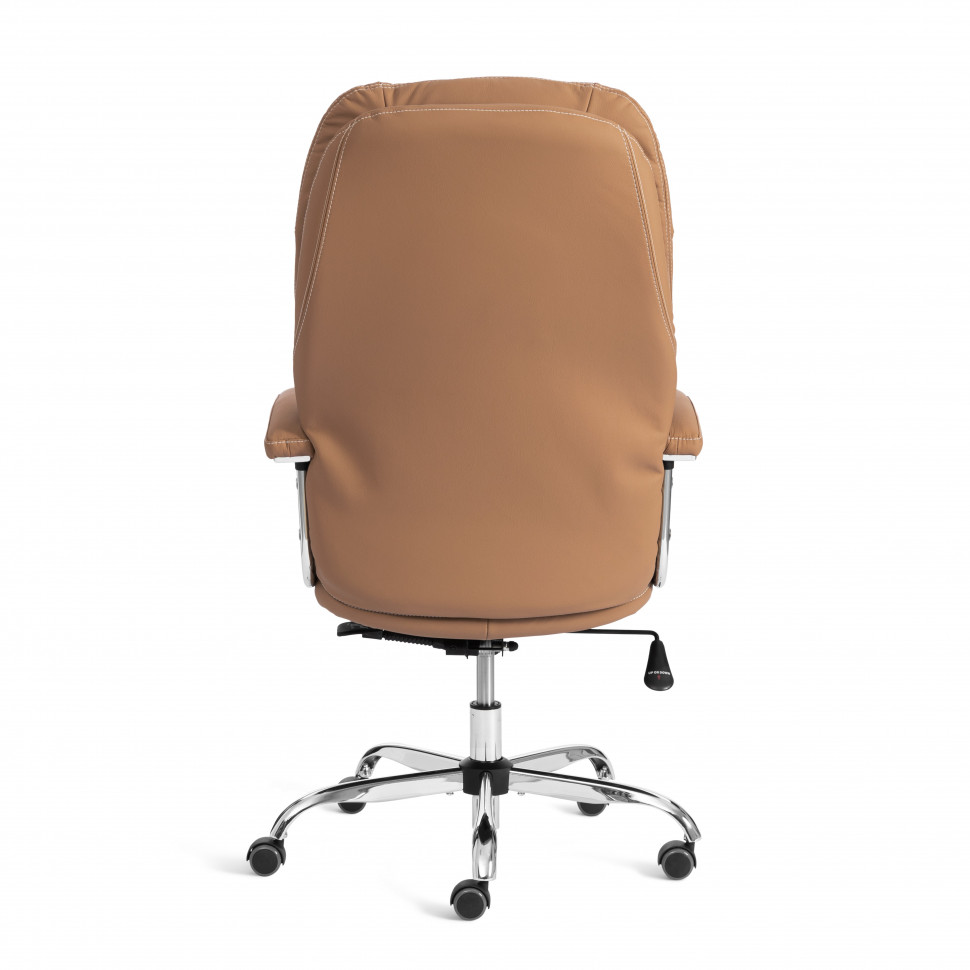 Кресло Софти Люкс/Softy Lux Экокожа LUX Classic 18-13, св.-коричневый
