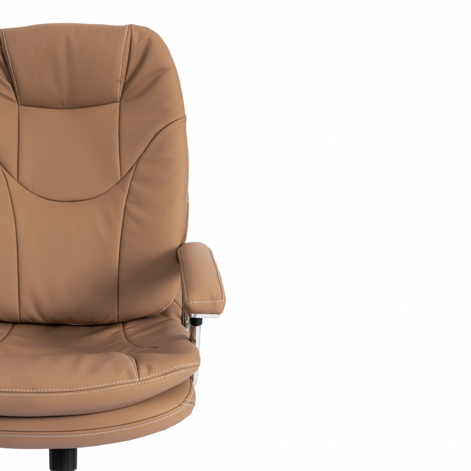 Кресло Софти Люкс/Softy Lux Экокожа LUX Classic 18-13, св.-коричневый