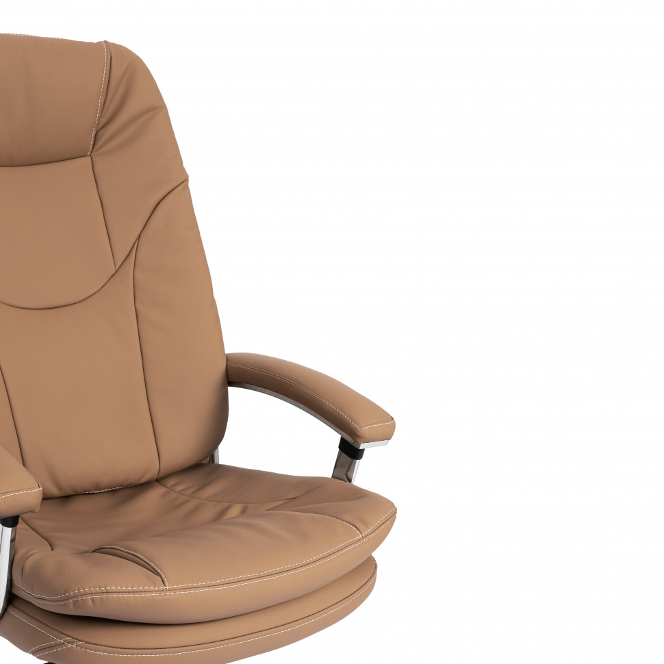 Кресло Софти Люкс/Softy Lux Экокожа LUX Classic 18-13, св.-коричневый
