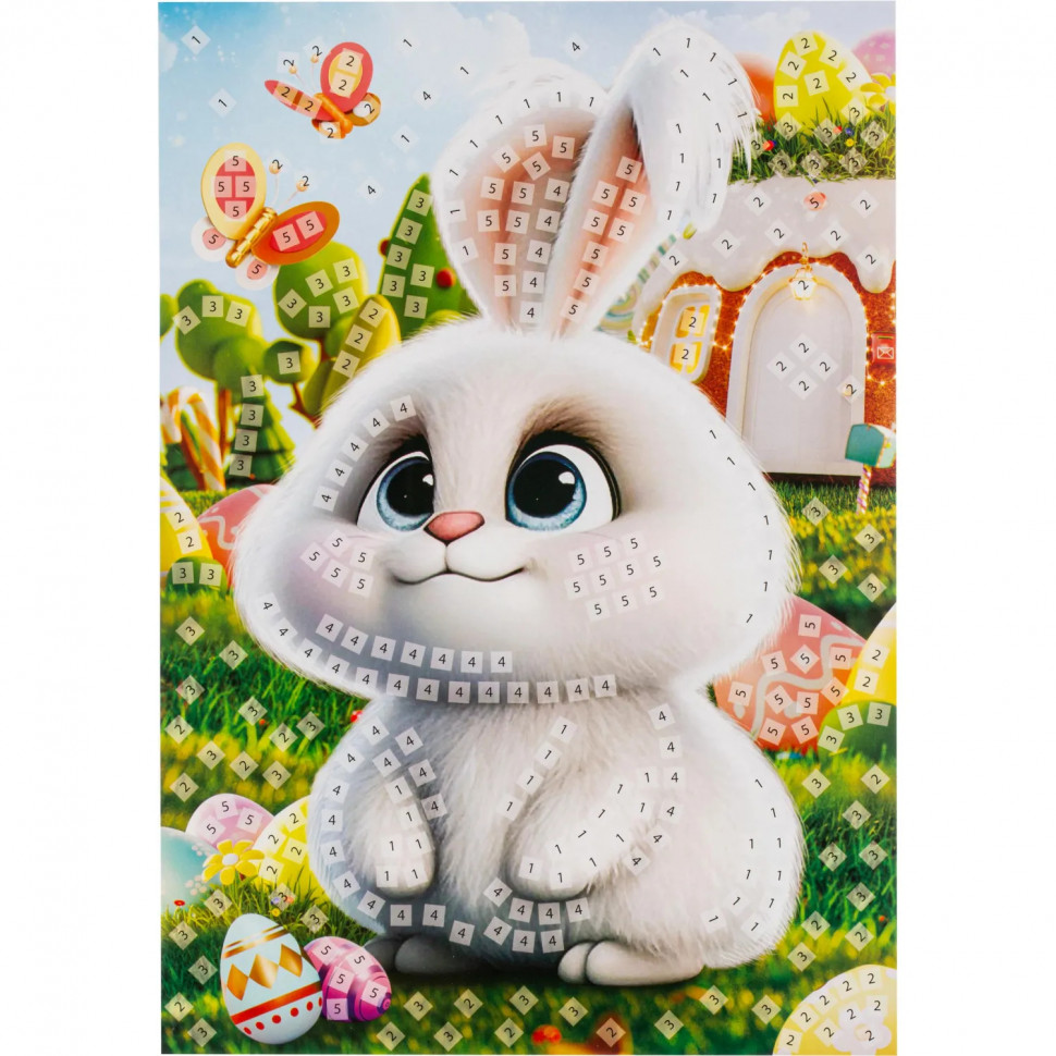 Аппликация 21х30 см кролик МУЛЬТИ АРТ EVAPACK-112438