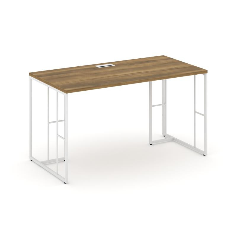 Rift Стол письменный RF.SP-001 Сандал Янтарный/Металл Белый 980*600*750