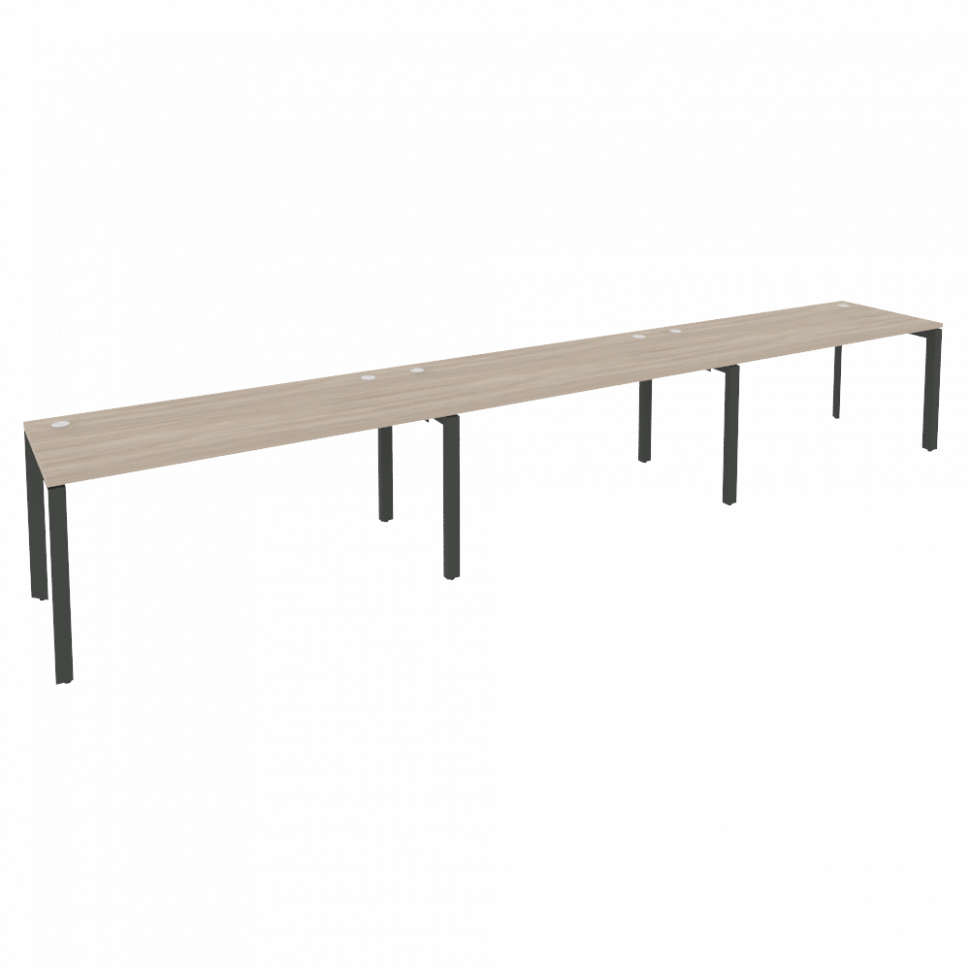 Onix Рабочая станция на П-образном м/к O.MP-RS-3.4.7 Дуб Аттик/Металл Антрацит 4740*720*750