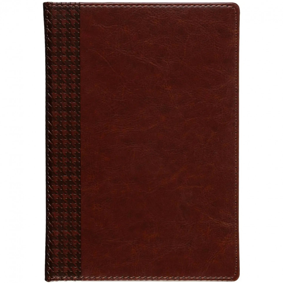 Ежедневник недатированный корич, тв.пер, 140х200, 160л, Lozanna AZ052/brown