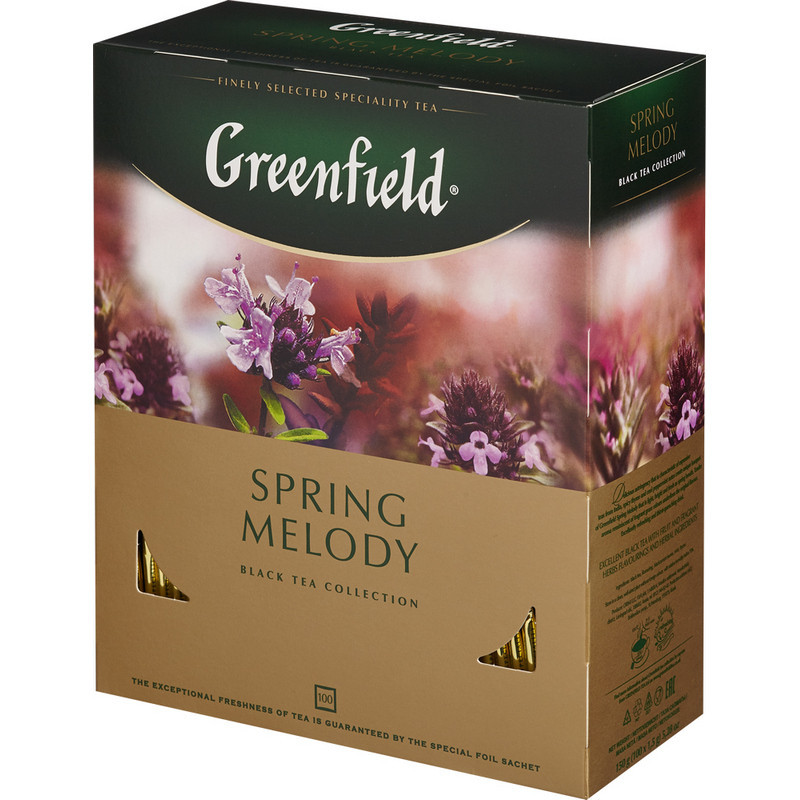 Чай Greenfield Spring Melody черный фольгир.100 пак 1065-09