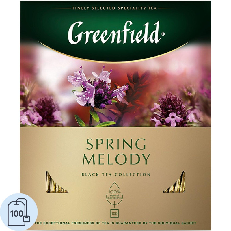 Чай Greenfield Spring Melody черный фольгир.100 пак 1065-09