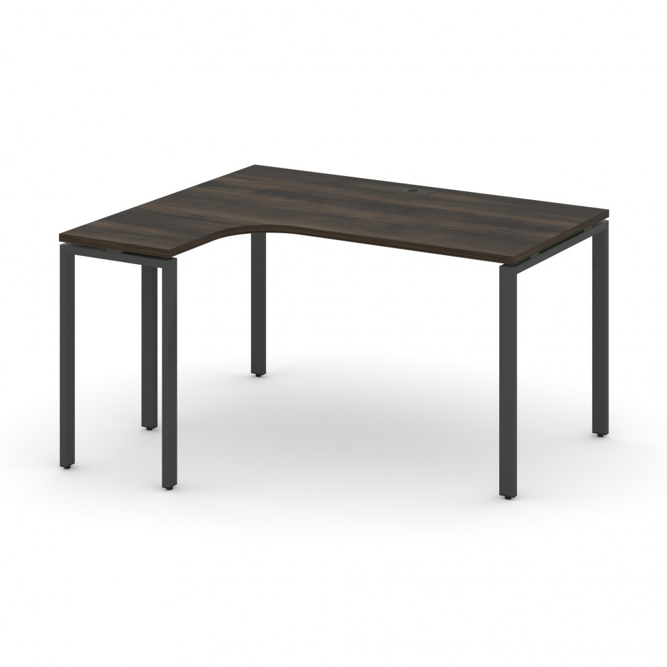 Concept Стол эргономичный CN.SA-001(L) Дуб Мали/Металл Антрацит 1380*1180*750