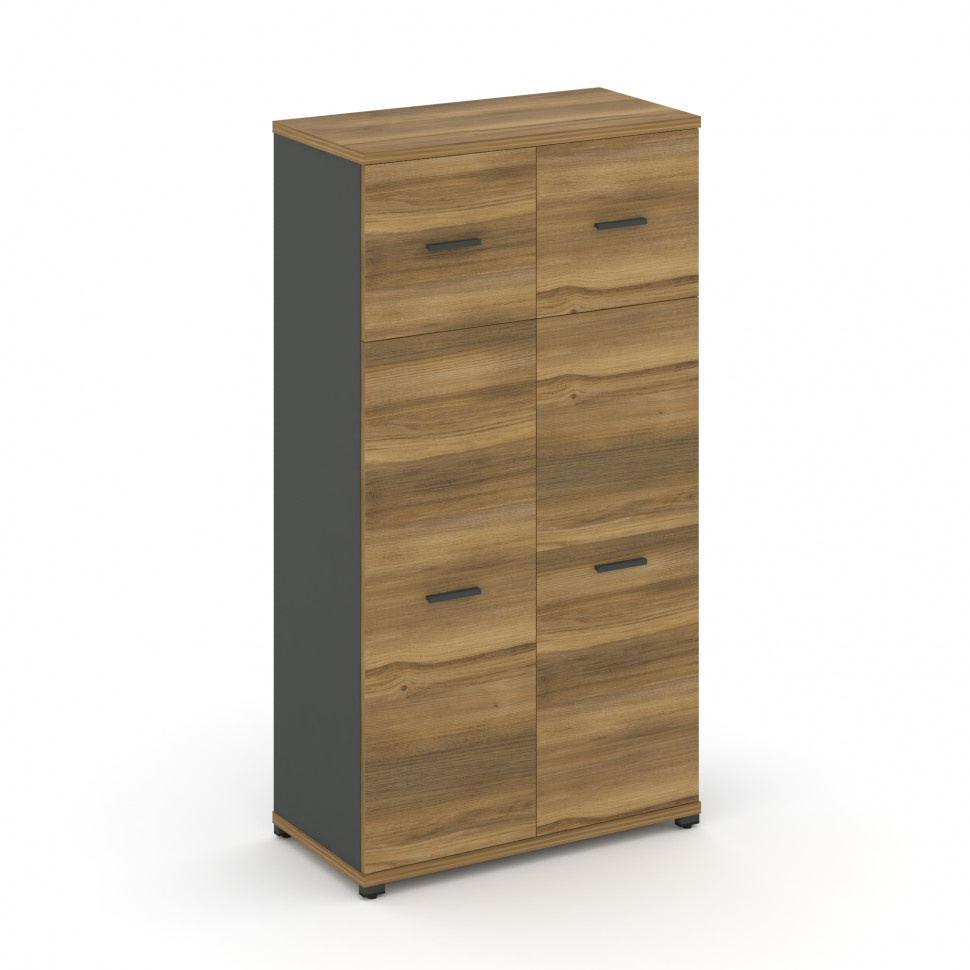 Concept Шкаф 1 широкая секция, 4 ниши CN.STS-414 A Сандал Янтарный/Антрацит/Металл Антрацит 836*420*