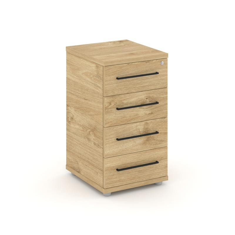 Rift Тумба приставная RF.TPR-001 Тиквуд Светлый/Черный Ручки 416*460*747