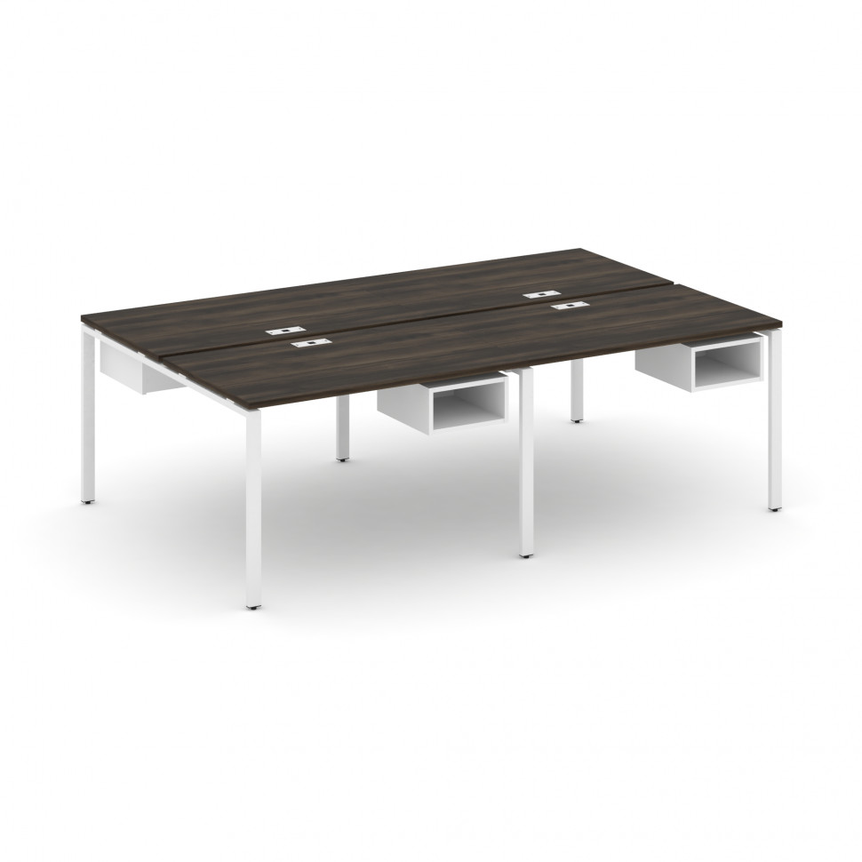 Concept Рабочая станция двухсторонняя с подвесными тумбами на 4 места CN.DRS-122 Дуб Мали/Белый Брил Concept Рабочая станция двухсторонняя с подвесными тумбами на 4 места CN.DRS-122 Дуб Мали/Белый Брил