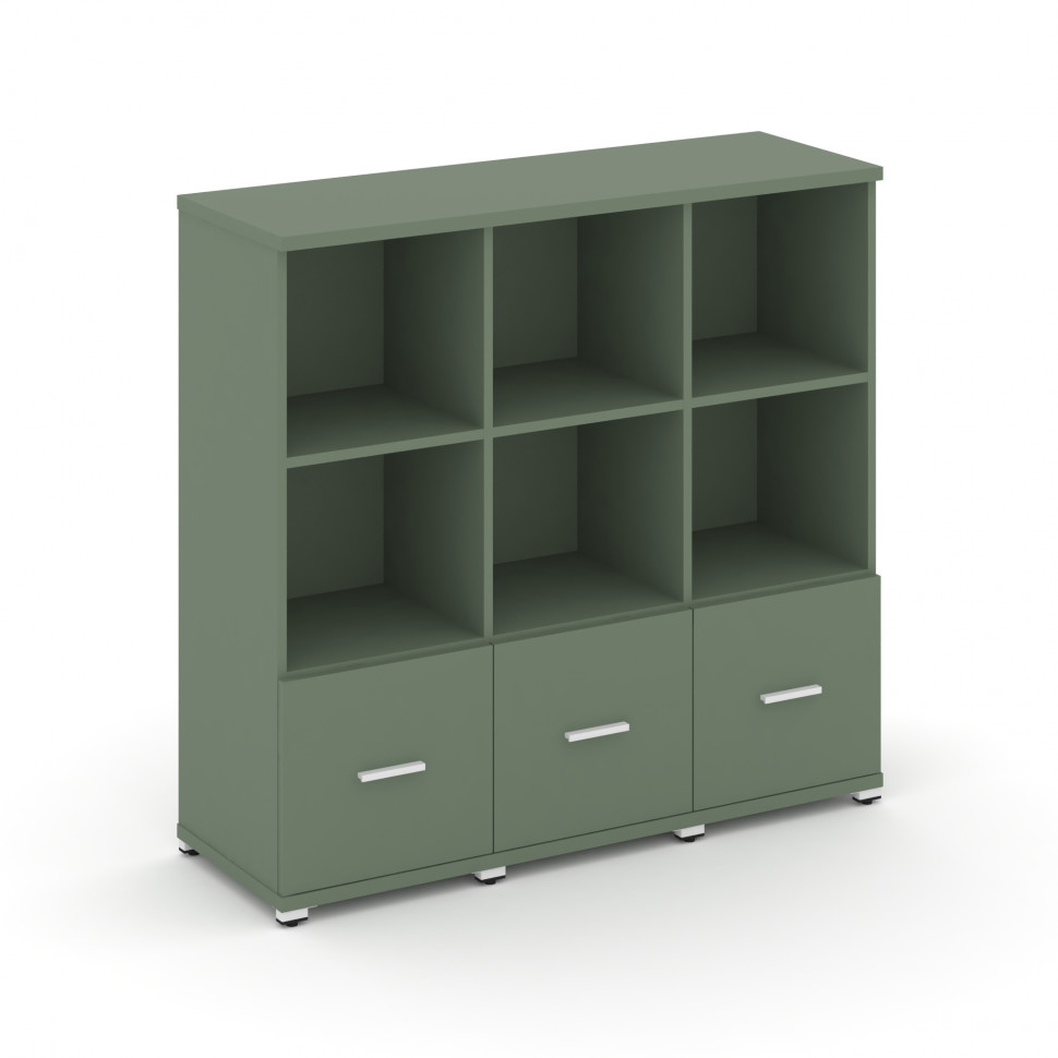 Concept Шкаф 3 узкие секции, 3 ниши CN.STU-331 W Кобо/Металл Белый 1252*420*1186 Concept Шкаф 3 узкие секции, 3 ниши CN.STU-331 W Кобо/Металл Белый 1252*420*1186