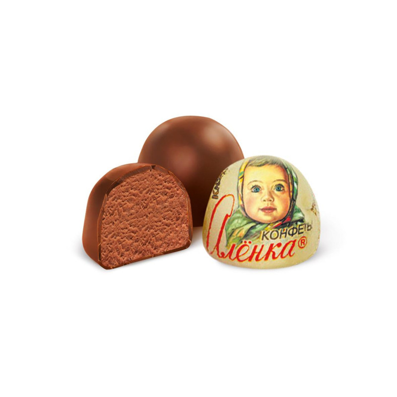 Конфеты шоколадные Аленка крем-брюле купол, 1кг