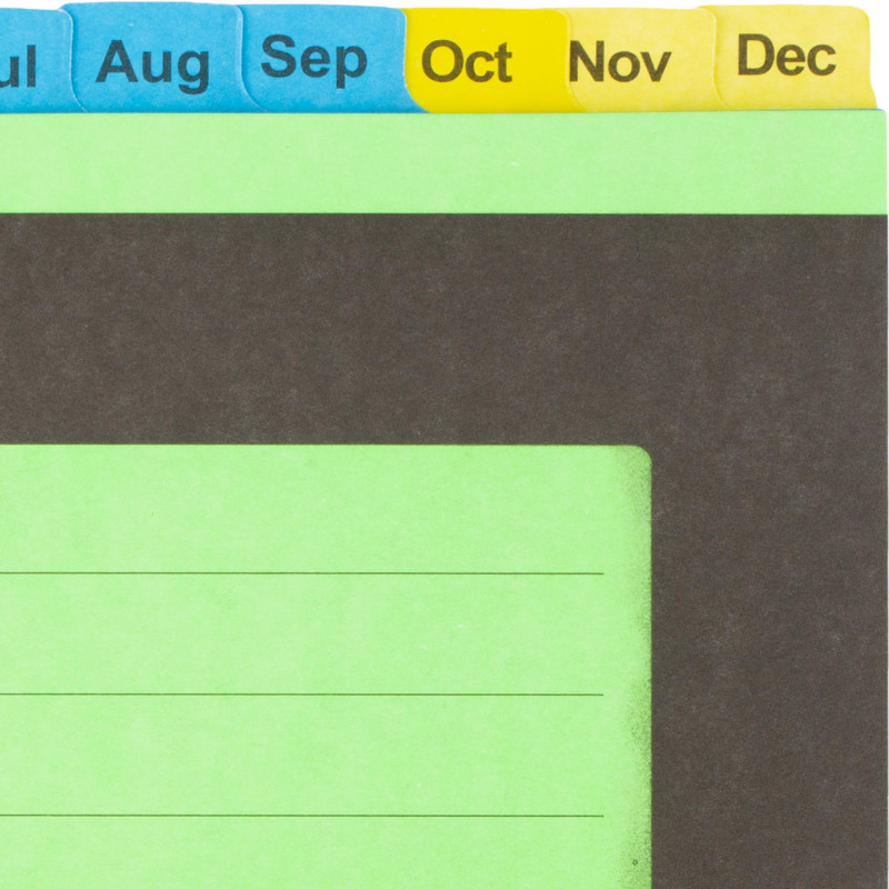 Разделитель листов с индексами Jan-Dec Attache Selection, А4, картон