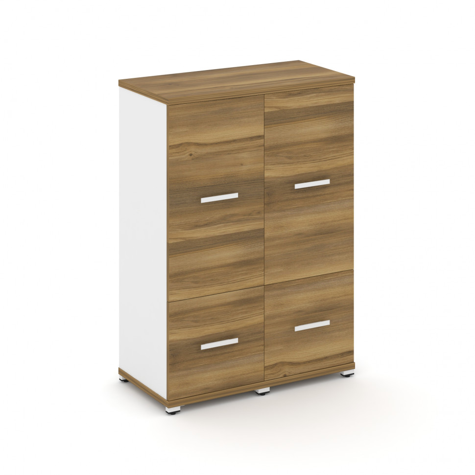 Concept Шкаф 2 узкие секции, 3 ниши CN.STU-322 W Сандал Янтарный/Белый Бриллиант/Металл Белый 836*42