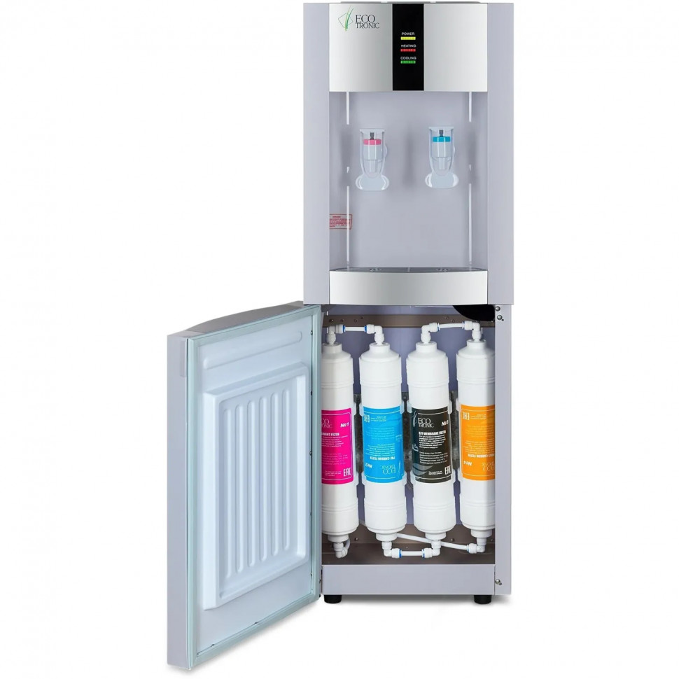 Пурифайер Ecotronic  H1-U4LE white-silver, электр охлажд нажим кружкой