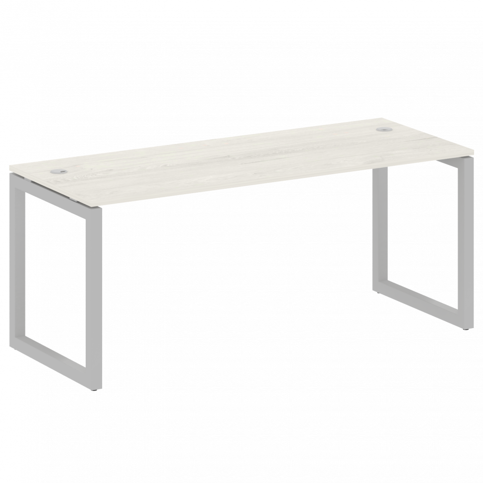 Metal System Quattro Стол письменный на О-образном м/к 50БО.СП-5 Дуб Наварра/Металл Серый 1800*720*7
