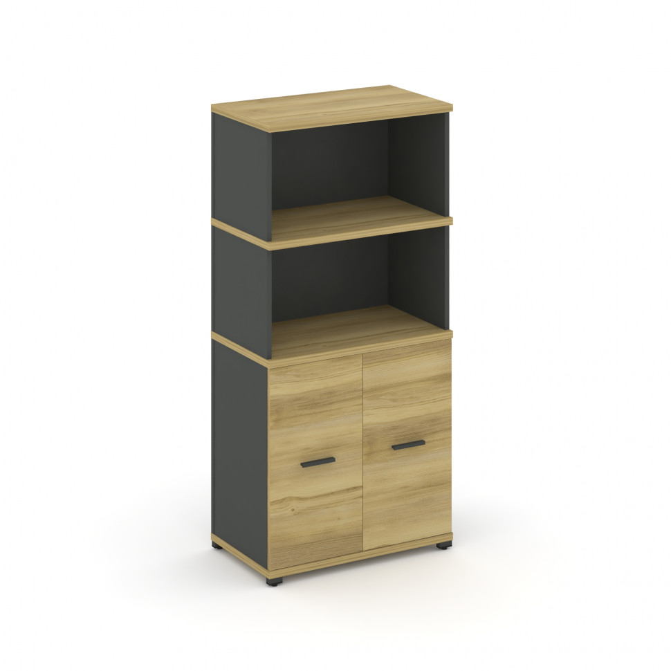 Concept Распаш. шкаф опорный/приставной с надставкой выс. CN.SOPR-004 A Дуб Винченцо/Антрацит/Металл Concept Распаш. шкаф опорный/приставной с надставкой выс. CN.SOPR-004 A Дуб Винченцо/Антрацит/Металл