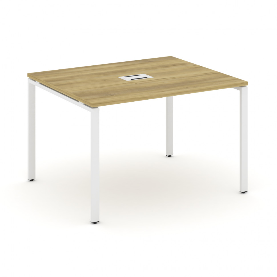 Concept Стол переговорный (1 столешница) CN.PRG-012 Дуб Винченцо/Металл Белый 1180*980*750 Concept Стол переговорный (1 столешница) CN.PRG-012 Дуб Винченцо/Металл Белый 1180*980*750