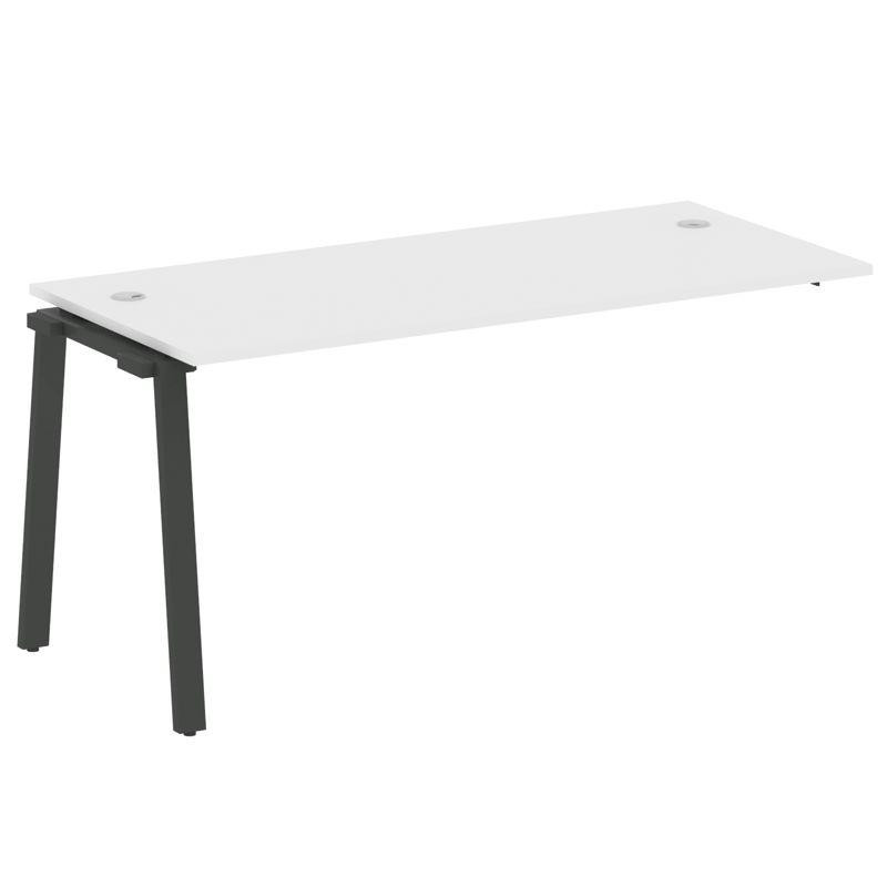 Metal System Проходной элемент рабочей станции на А-образном м/к БА.ПРС-СП-1.4 Белый/Металл Антрацит