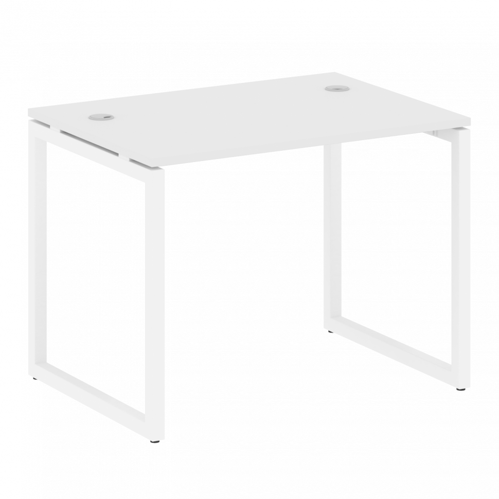 Metal System Quattro Стол письменный на О-образном м/к 40БО.СП-1 Белый/Металл Белый 1000*720*750