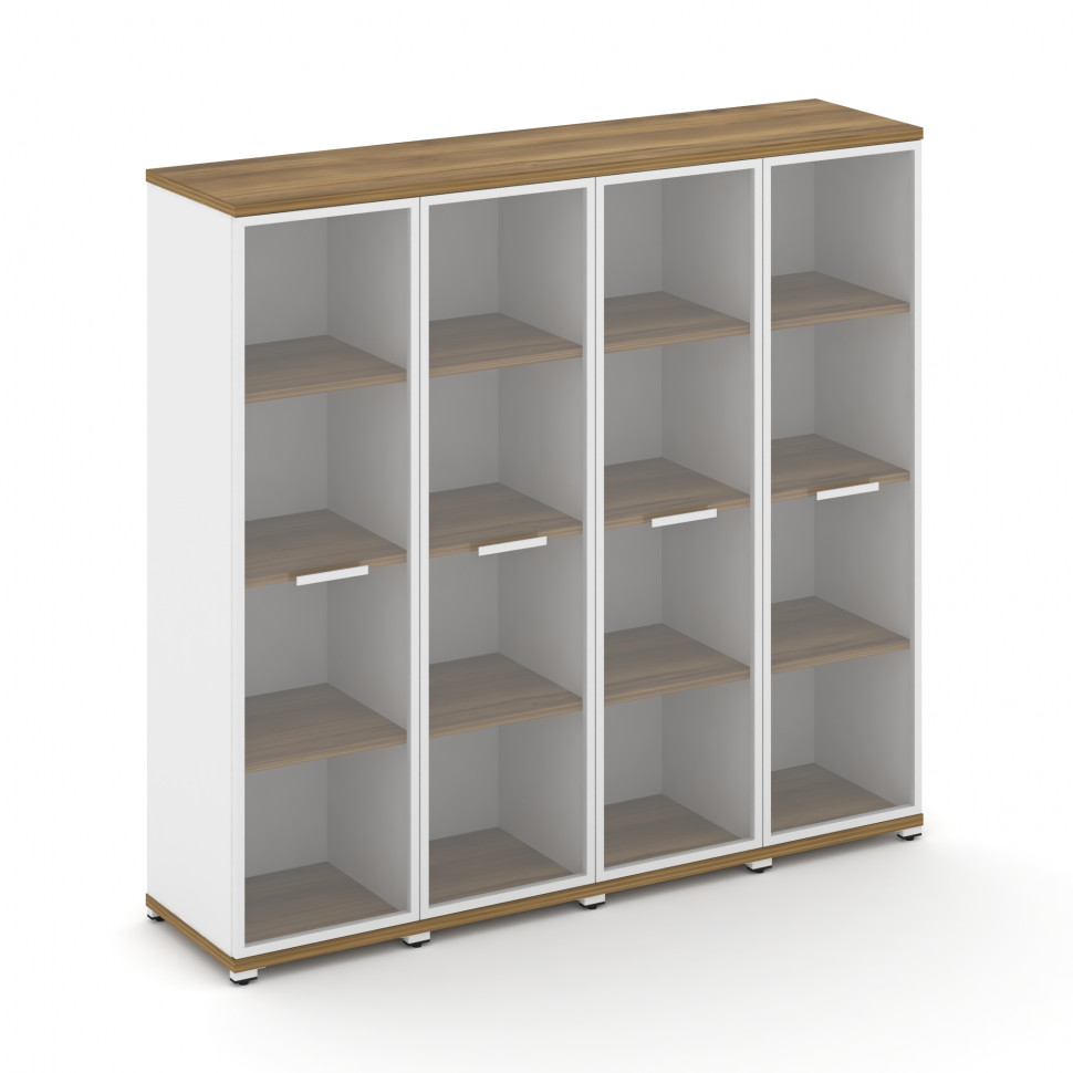 Concept Шкаф 4 узкие секции, 4 ниши CN.STU-446 RPW W Сандал Янтарный/Белый Бриллиант/Металл Белый/Пр Concept Шкаф 4 узкие секции, 4 ниши CN.STU-446 RPW W Сандал Янтарный/Белый Бриллиант/Металл Белый/Пр