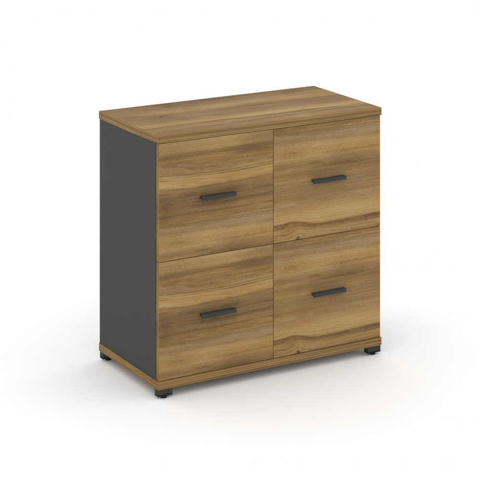 Concept Шкаф 1 широкая секция, 2 ниши CN.STS-212 A Сандал Янтарный/Антрацит/Металл Антрацит 836*420*