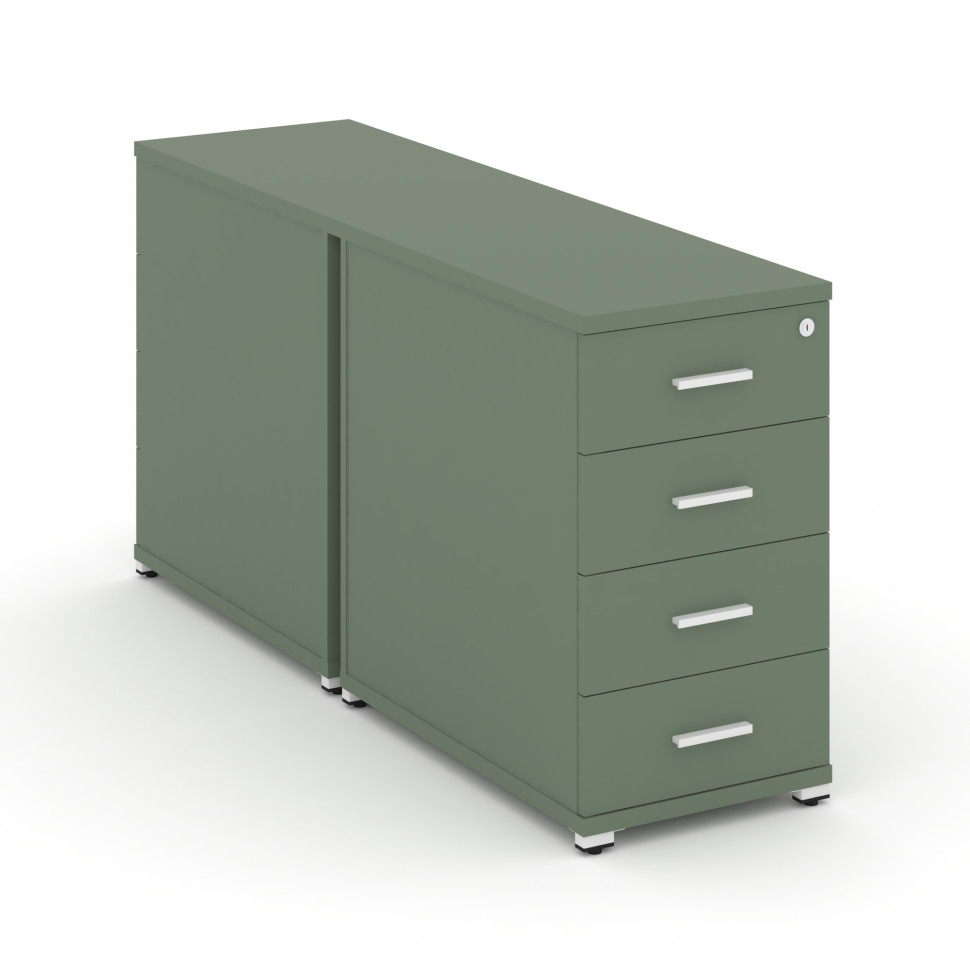 Concept Тумба двухсторонняя опорная/приставная 4 ящ. CN.DTGO-002 W Кобо/Металл Белый 420*1480*750 Concept Тумба двухсторонняя опорная/приставная 4 ящ. CN.DTGO-002 W Кобо/Металл Белый 420*1480*750