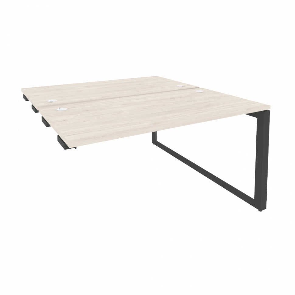 Onix Стол-приставка двойной на О-образном м/к к опорым элем. O.MO-D.SPR-3.7 Денвер Светлый/Металл Ан