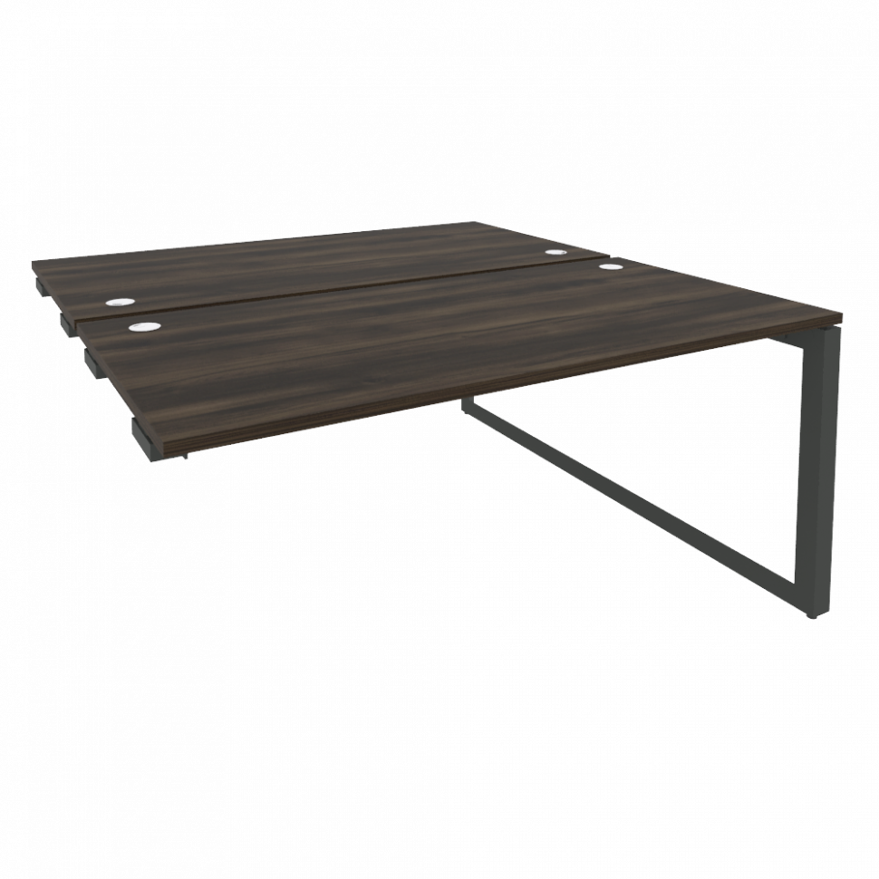 Onix Стол-приставка двойной на О-образном м/к к опорым элем. O.MO-D.SPR-4.8 Дуб Мали/Металл Антрацит