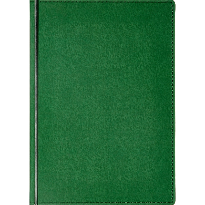 Ежедневник недатированный А5+, 136л, VELVET зеленый  3-115/05