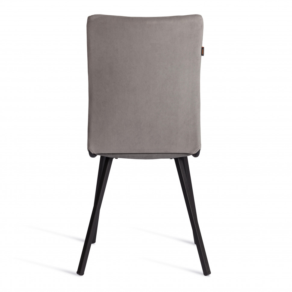 Стул обеденный La Rousse флок , серый/черный, 29, 49х50х93