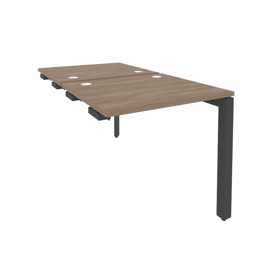 Onix Стол-приставка двойной на П-образном м/к к опорным элем. O.MP-D.SPR-0.7 Дуб Аризона/Металл Антр Onix Стол-приставка двойной на П-образном м/к к опорным элем. O.MP-D.SPR-0.7 Дуб Аризона/Металл Антр