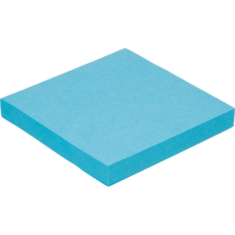 Стикеры Attache с клеев. краем 76х76, неон, голубой 100л