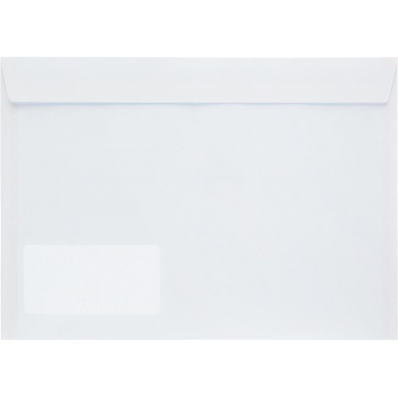 Конверт С4 BUSINESSPOST стрип прав.ниж окно (55x110)100г/м2 250шт/уп