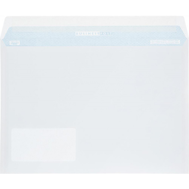 Конверт С4 BUSINESSPOST стрип прав.ниж окно (55x110)100г/м2 250шт/уп