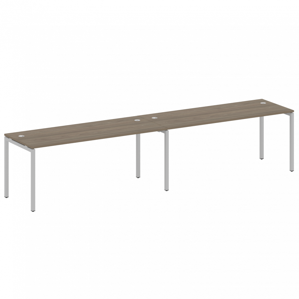 Metal System Quattro Рабочая станция на 2 места на П-образном м/к 40БП.СМ-2.5 Вяз Благородный/Металл Metal System Quattro Рабочая станция на 2 места на П-образном м/к 40БП.СМ-2.5 Вяз Благородный/Металл