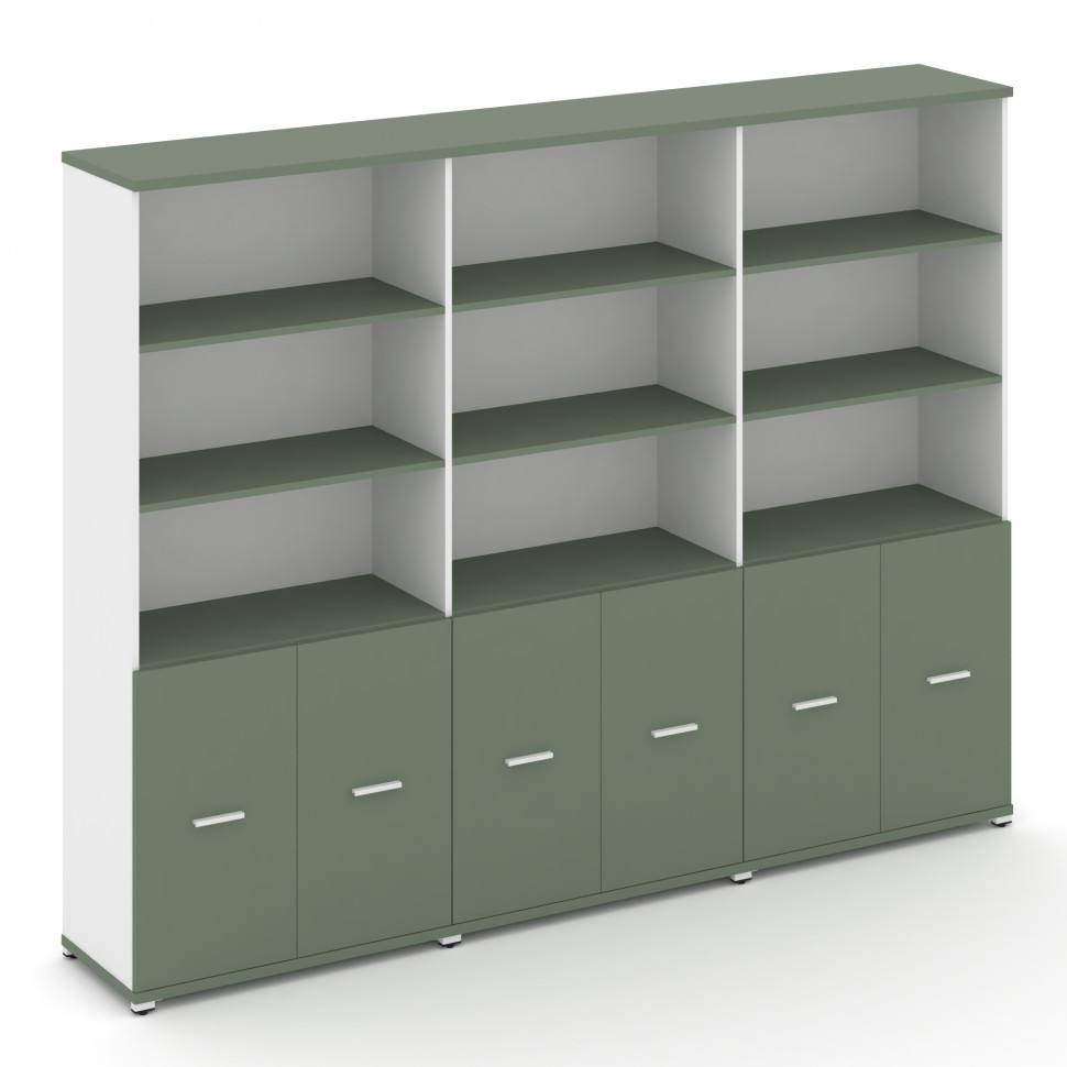 Concept Шкаф 3 широкие секции, 5 ниш CN.STS-531 W Кобо/Белый Бриллиант/Металл Белый 2500*420*1922 Concept Шкаф 3 широкие секции, 5 ниш CN.STS-531 W Кобо/Белый Бриллиант/Металл Белый 2500*420*1922