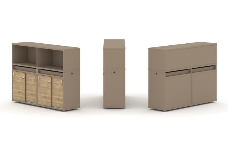 Estetica Набор №5. Тумба двойная+низкая надставка ES.NB.2N-5 Латте/Тиквуд Светлый 1500*410*1135 Estetica Набор №5. Тумба двойная+низкая надставка ES.NB.2N-5 Латте/Тиквуд Светлый 1500*410*1135