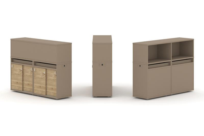 Estetica Набор №5. Тумба двойная+низкая надставка ES.NB.2N-5 Латте/Тиквуд Светлый 1500*410*1135 Estetica Набор №5. Тумба двойная+низкая надставка ES.NB.2N-5 Латте/Тиквуд Светлый 1500*410*1135