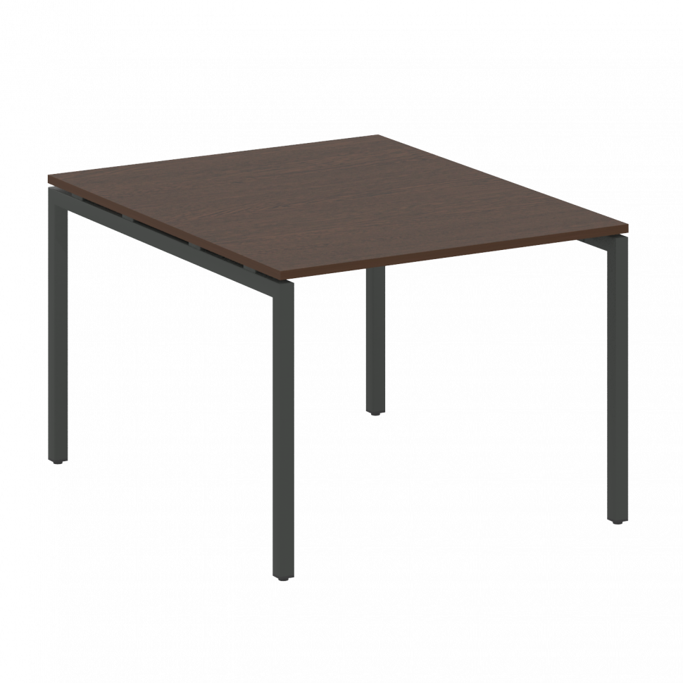 Metal System Quattro Переговорный стол (1 столешница) на П-образном м/к 40БП.ПРГ-1.1 Венге Цаво/Мета