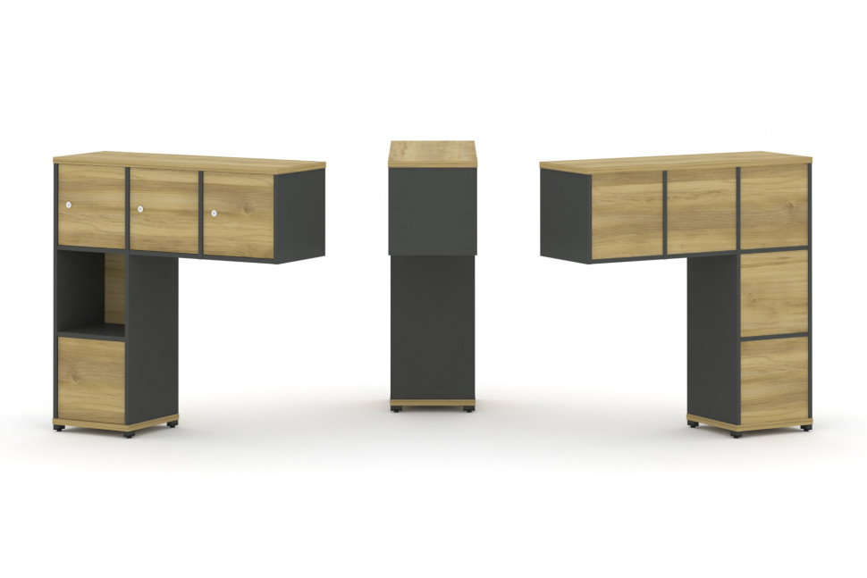 Concept Надставка низкая CN.ONN-006 Дуб Винченцо/Антрацит/Металл Антрацит 1099*365*1130 Concept Надставка низкая CN.ONN-006 Дуб Винченцо/Антрацит/Металл Антрацит 1099*365*1130