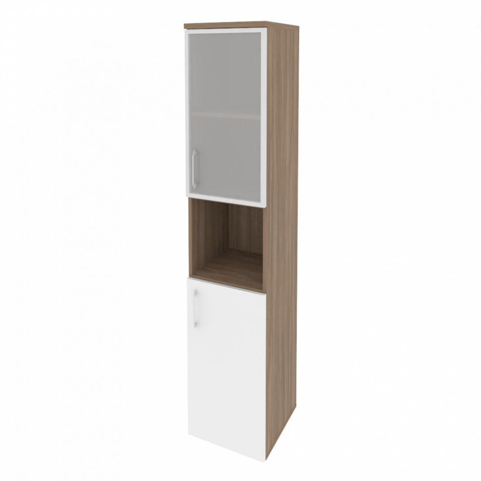 Onix Шкаф высокий узкий правый O.SU-1.4 R (R) Дуб Аризона/Белый Бриллиант 400*420*1977 Onix Шкаф высокий узкий правый O.SU-1.4 R (R) Дуб Аризона/Белый Бриллиант 400*420*1977