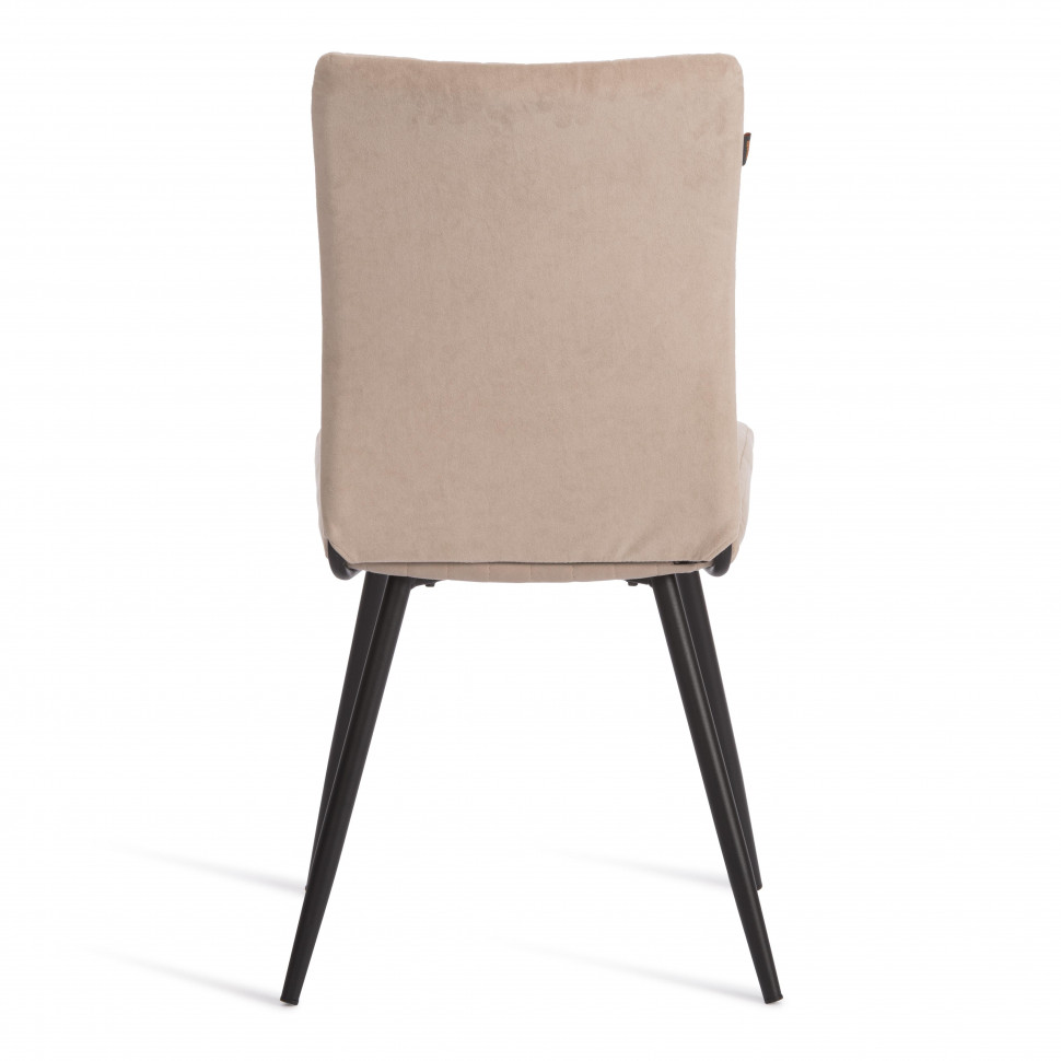 Стул обеденный Monte Carlo флок , бежевый/черный, 7, 49х51х93 см