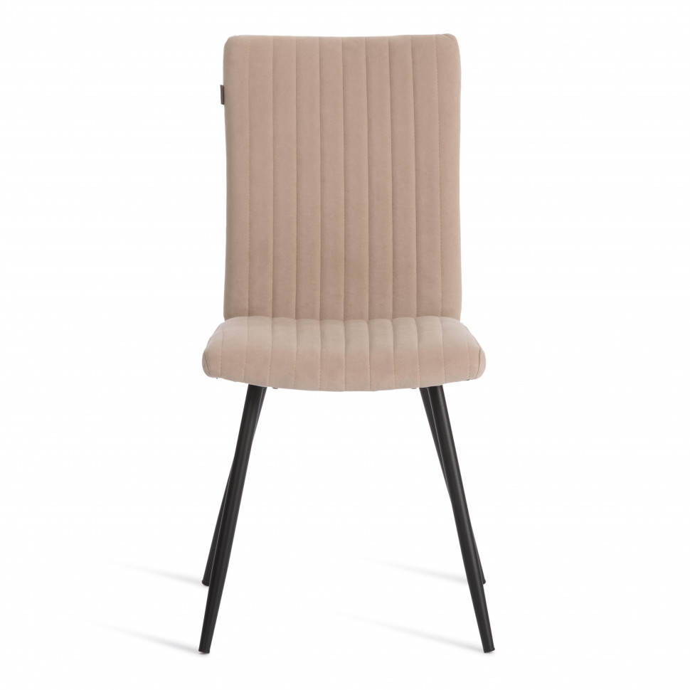 Стул обеденный Monte Carlo флок , бежевый/черный, 7, 49х51х93 см