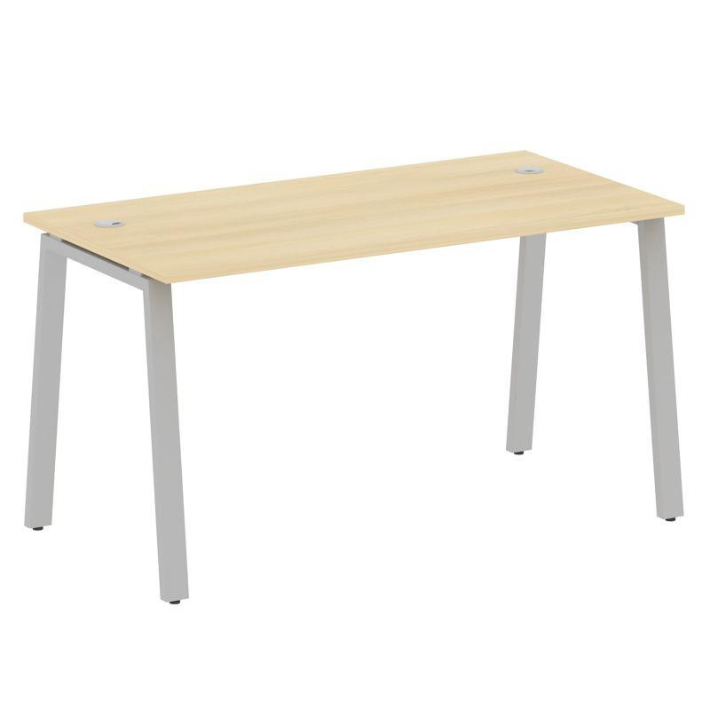 Metal System Стол письменный на А-образном м/к БА.СП-3 Акация Лорка/Металл Серый 1400*720*750 Metal System Стол письменный на А-образном м/к БА.СП-3 Акация Лорка/Металл Серый 1400*720*750