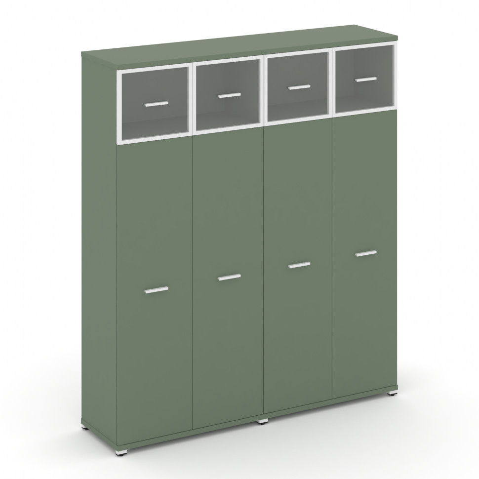 Concept Шкаф 2 широкие секции, 5 ниш CN.STS-527 RPW W Кобо/Металл Белый/Прозрачный 1668*420*1922 Concept Шкаф 2 широкие секции, 5 ниш CN.STS-527 RPW W Кобо/Металл Белый/Прозрачный 1668*420*1922