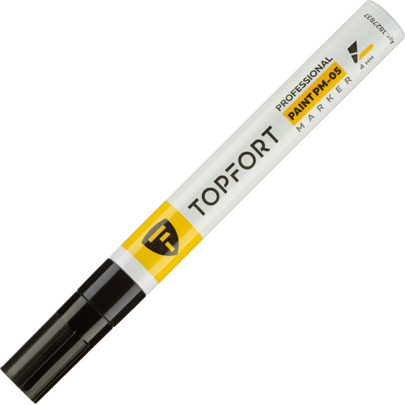 Маркер лаковый TOPFORT Paint 4 мм черный