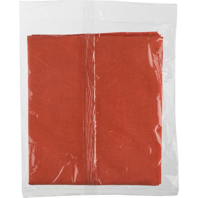 Салфетка хозяйственная микроспан 34х40см МС80-35 красный 5шт/уп