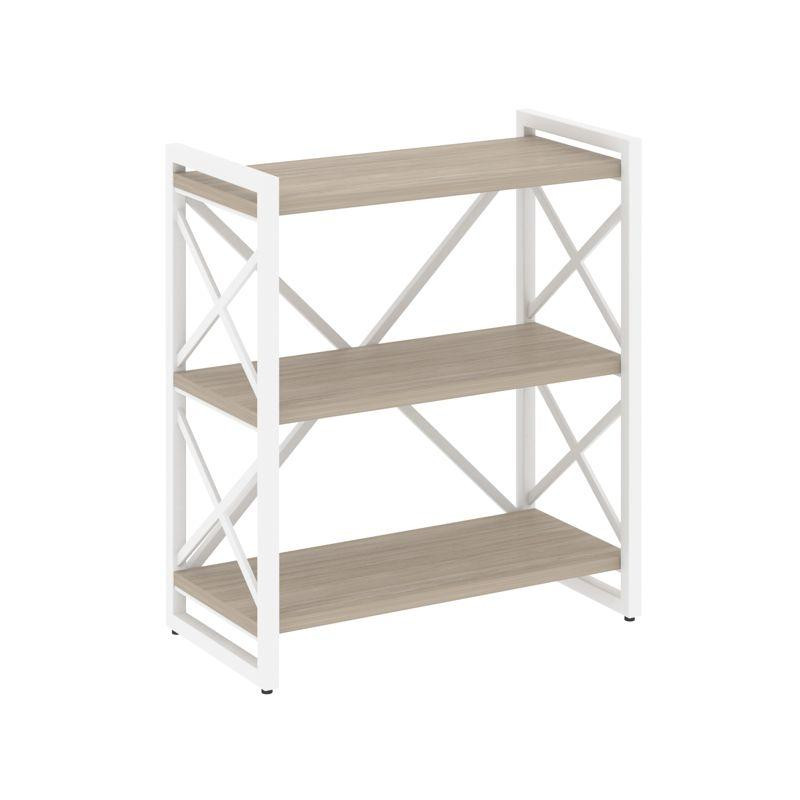 Loft Стеллаж на рег. опорах-3 полки VR.L-MST.O-3.8 Дуб Аттик/Металл Белый 800*400*910