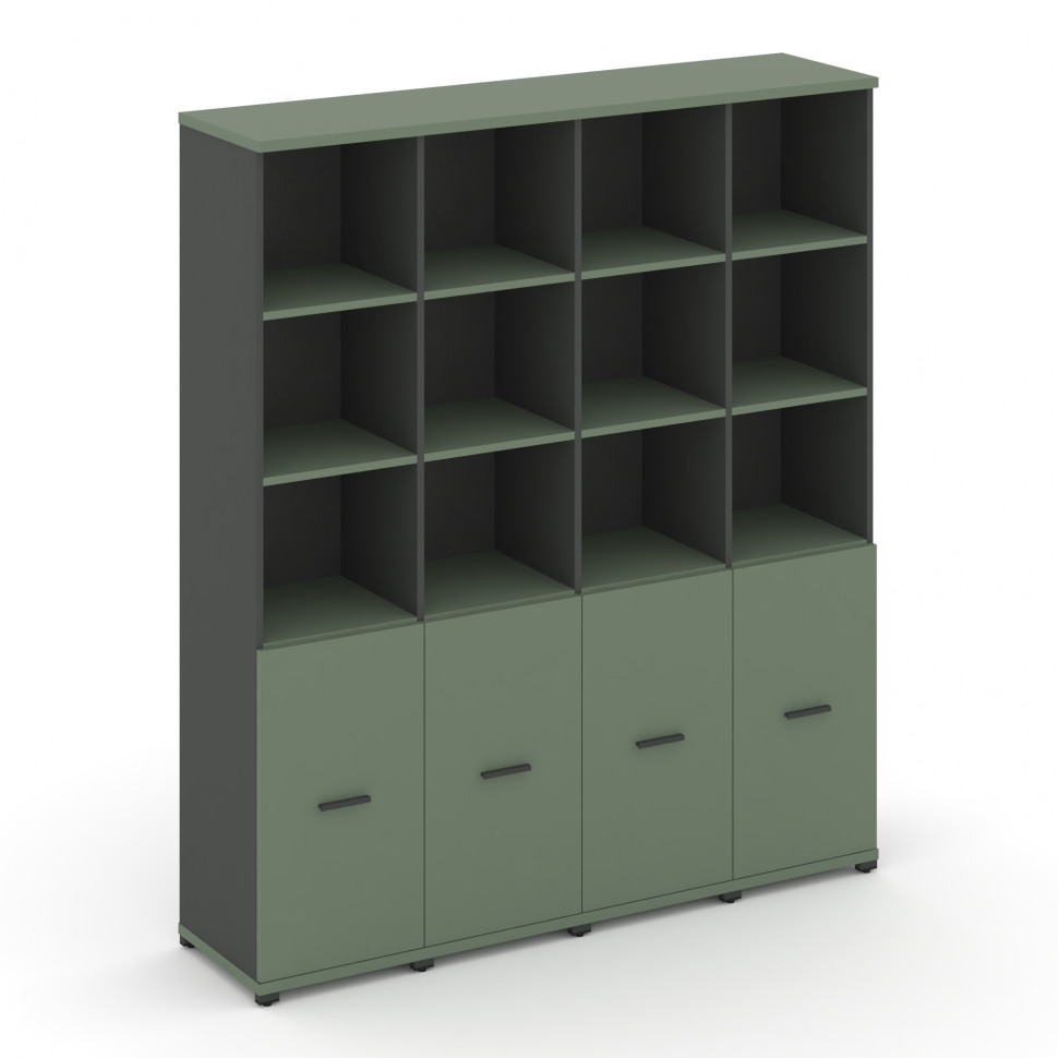 Concept Шкаф 4 узкие секции, 5 ниш CN.STU-541 A Кобо/Антрацит/Металл Антрацит 1668*420*1922 Concept Шкаф 4 узкие секции, 5 ниш CN.STU-541 A Кобо/Антрацит/Металл Антрацит 1668*420*1922